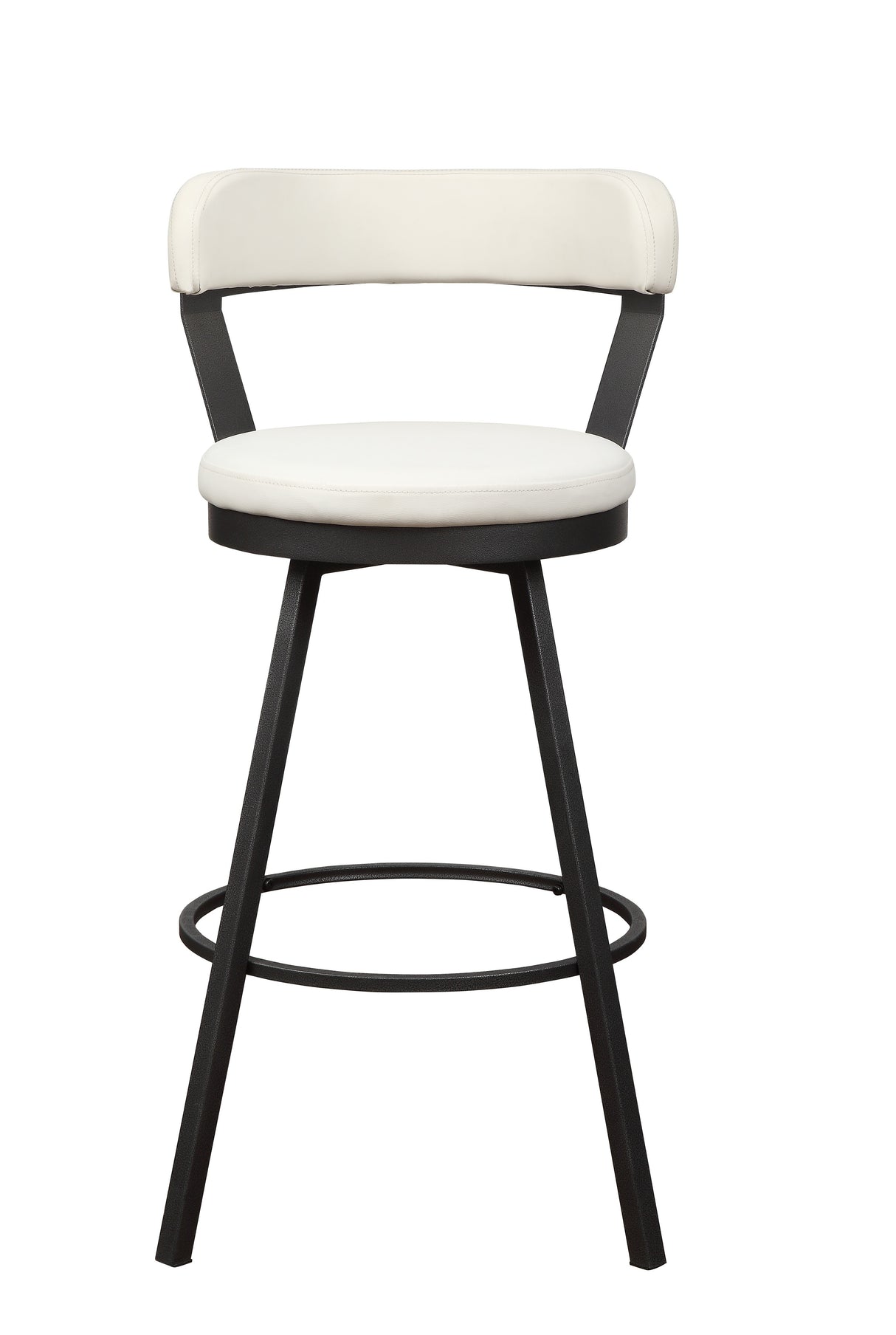 Appert White/Dark Gray Swivel Pub Height Chair, Set of 2 from Homelegance - Luna Furniture