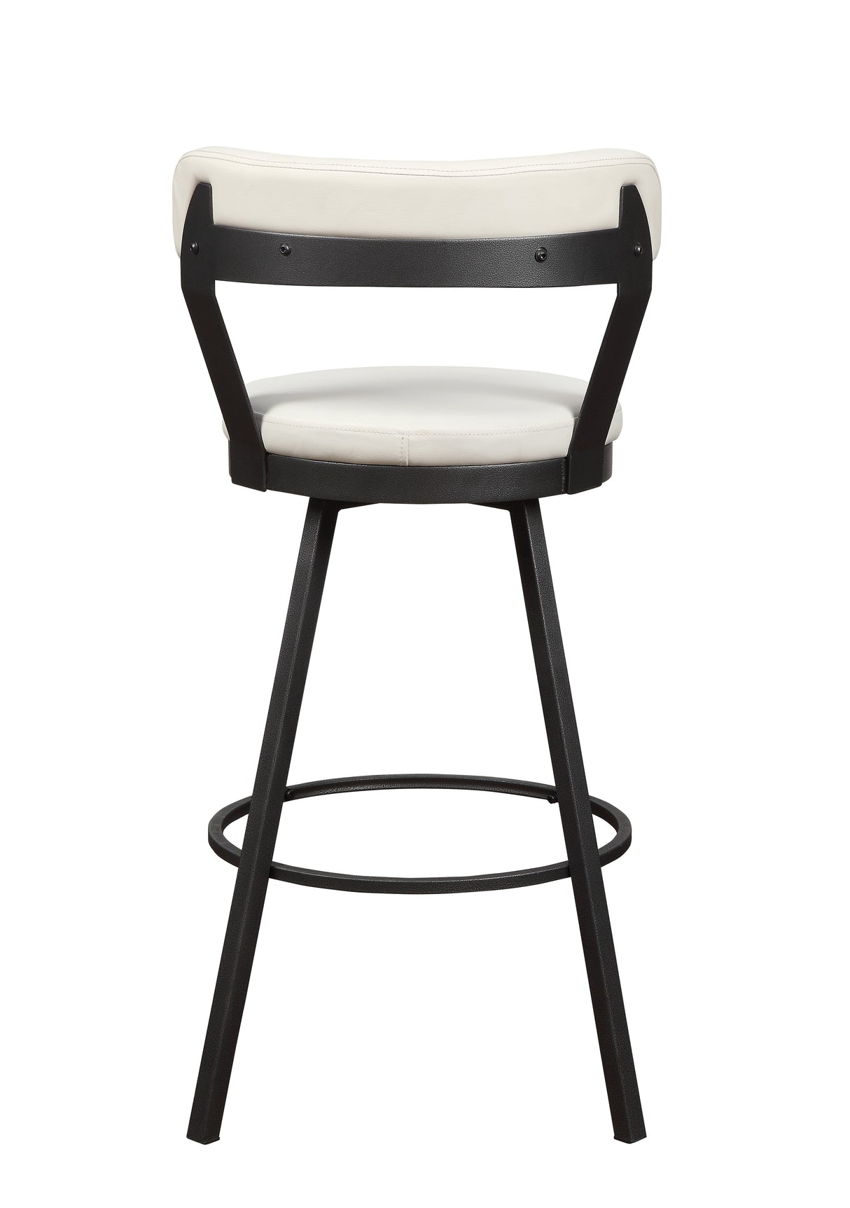 Appert White/Dark Gray Swivel Pub Height Chair, Set of 2 from Homelegance - Luna Furniture