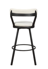 Appert White/Dark Gray Swivel Pub Height Chair, Set of 2 from Homelegance - Luna Furniture