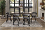 Appert Gray/Dark Gray Counter Height Set - Homelegance - Luna Furniture