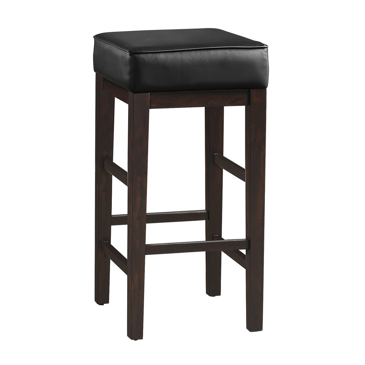 Pittsville Black/Espresso Pub Height Stool, Set of 2 from Homelegance - Luna Furniture