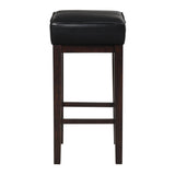 Pittsville Black/Espresso Pub Height Stool, Set of 2 from Homelegance - Luna Furniture