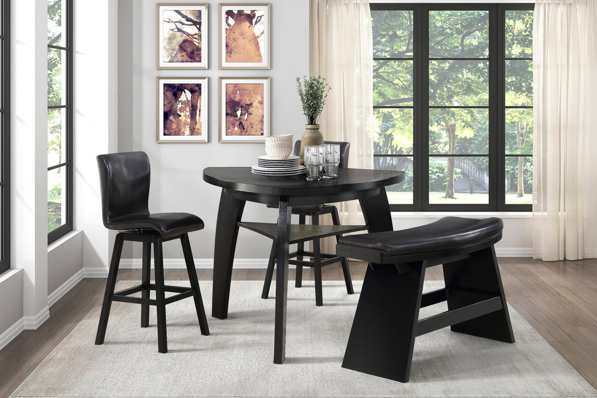 Hillshaw Espresso Pub Height Set -  Homelegance - Luna Furniture