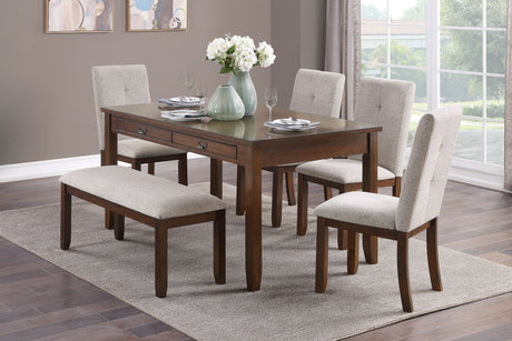 Binghampton Cherry Dining Table -  Homelegance - Luna Furniture