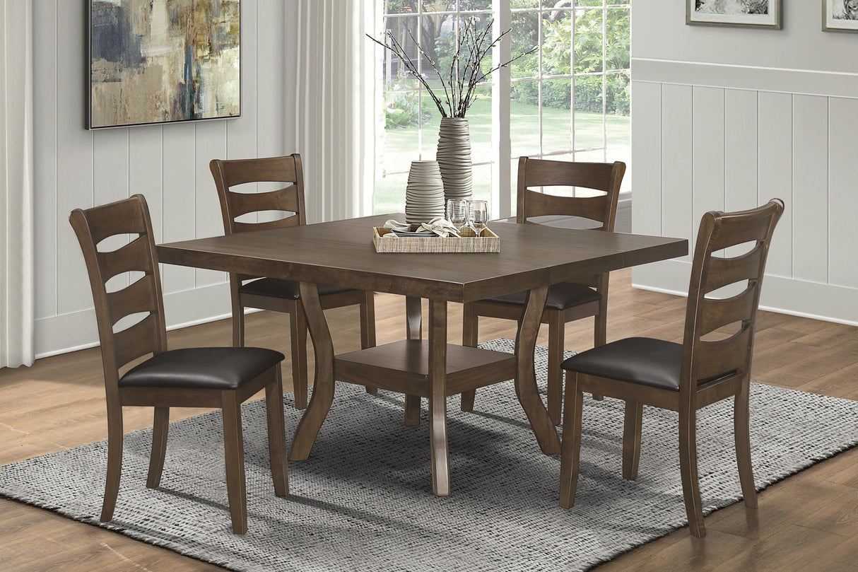 Darla Brown Extendable Dining Set from Homelegance - Luna Furniture