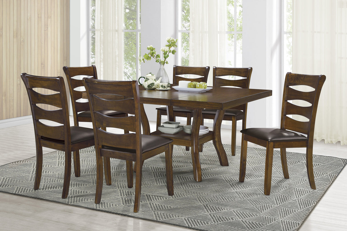 Darla Brown Extendable Dining Table from Homelegance - Luna Furniture