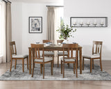 Prineville Cherry 7-Piece Pack Dinette Set from Homelegance - Luna Furniture