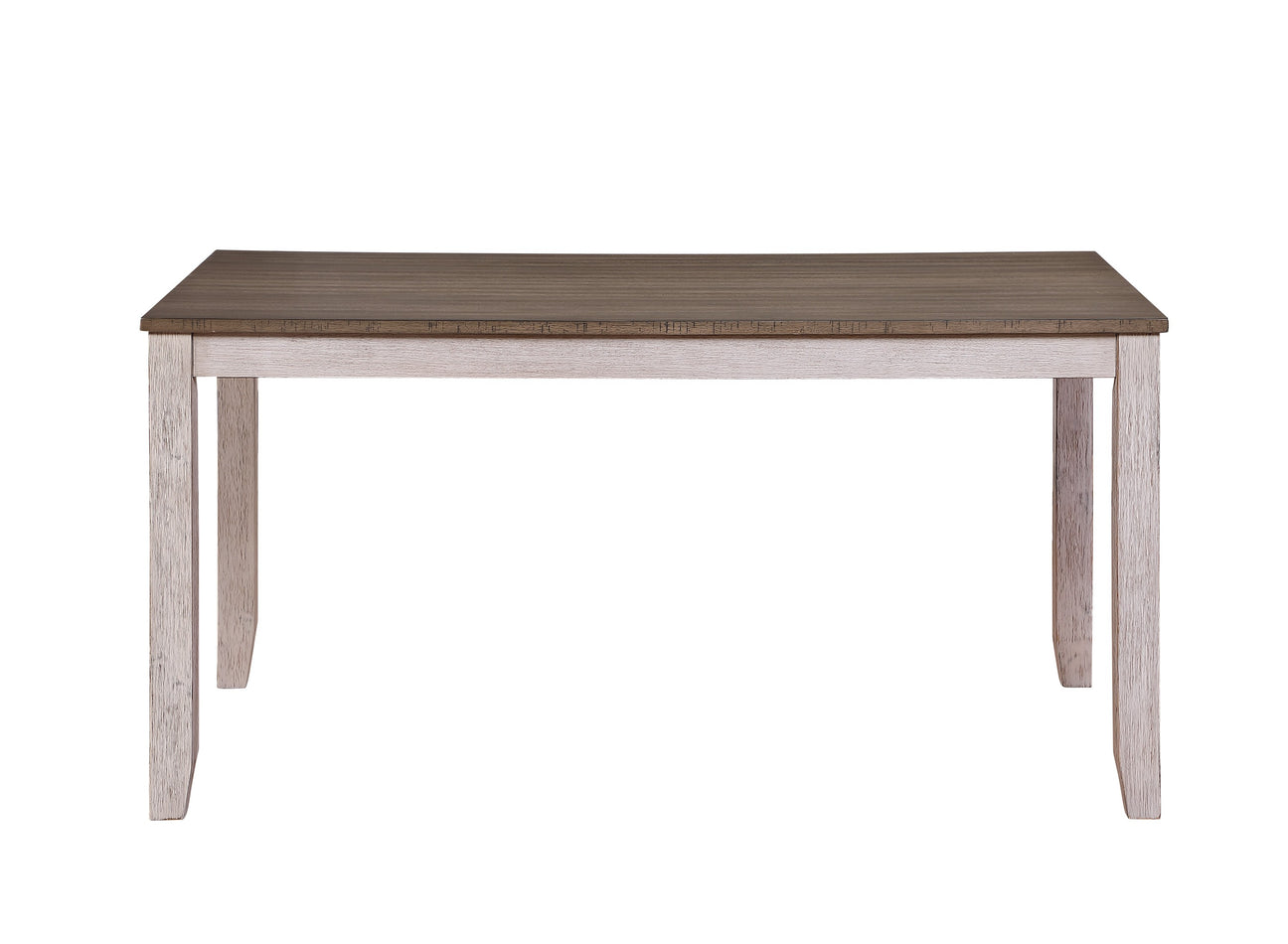 Ithaca Grayish White/Brown Dining Table from Homelegance - Luna Furniture