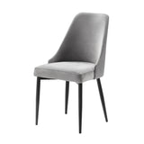 Keene Gray Velvet Side Chair, Set of 2 from Homelegance - Luna Furniture