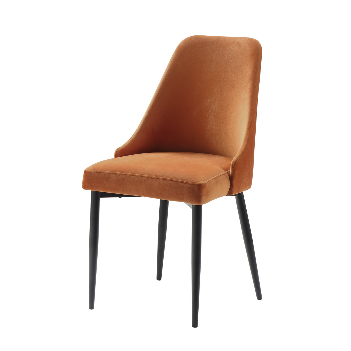 Keene Orange Velvet Side Chair, Set of 2 from Homelegance - Luna Furniture