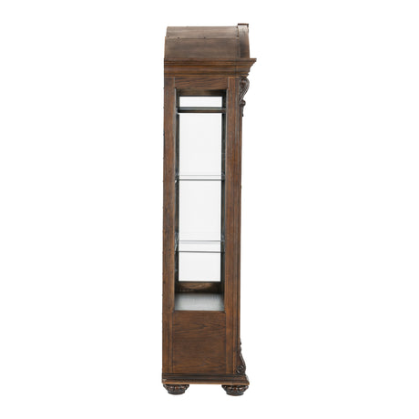 Bergen Dark Oak Curio from Homelegance - Luna Furniture