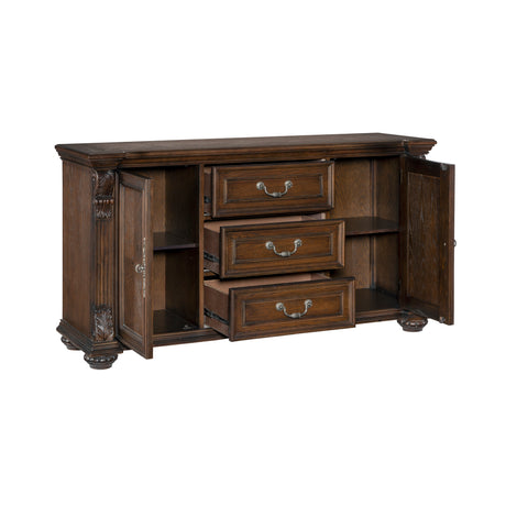 Bergen Dark Oak Buffet from Homelegance - Luna Furniture