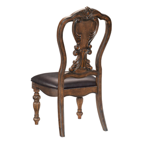 Bergen Dark Oak Side Chair from Homelegance - Luna Furniture