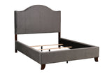 Carlow Gray Camelback Queen Bed from Homelegance - Luna Furniture