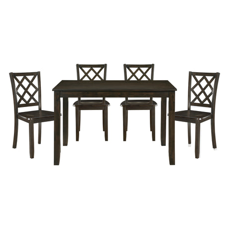 Astoria Charcoal 5-Piece Pack Dinette Set from Homelegance - Luna Furniture