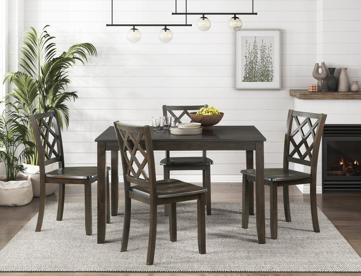 Astoria Charcoal 5-Piece Pack Dinette Set from Homelegance - Luna Furniture