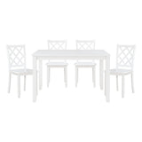 Astoria White 5-Piece Pack Dinette Set from Homelegance - Luna Furniture