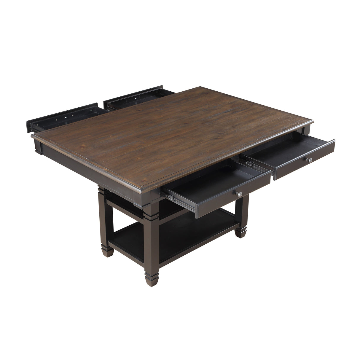 Baywater Black/Brown Counter Height Table from Homelegance - Luna Furniture