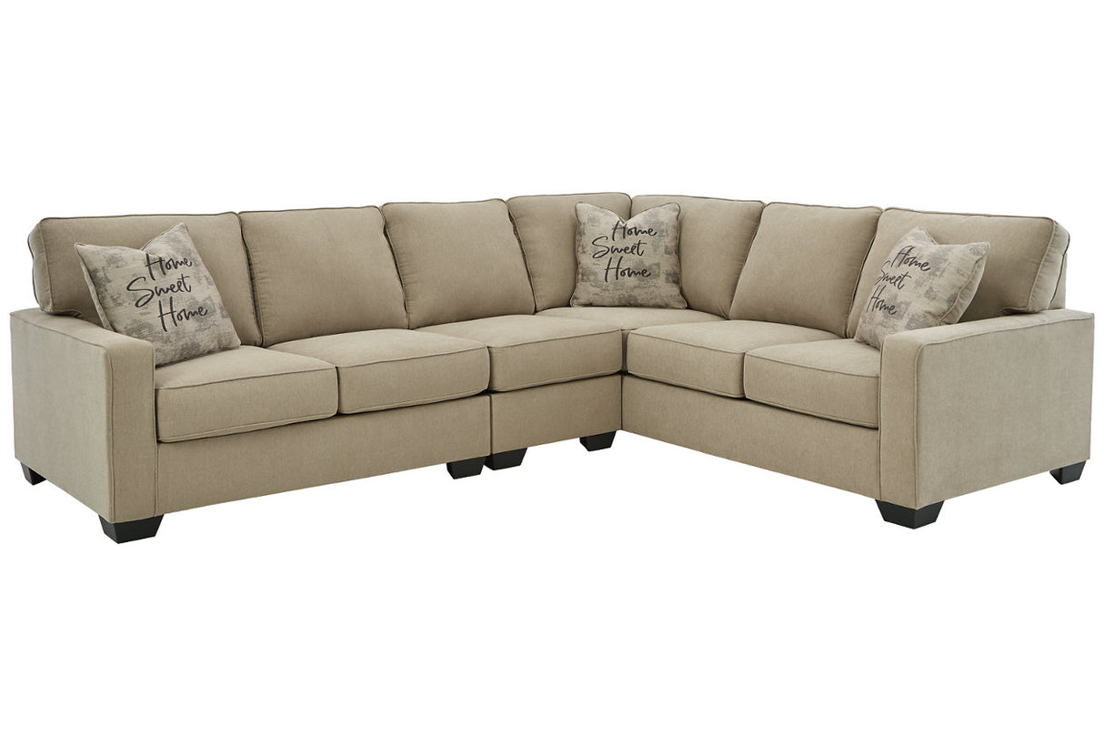 Lucina Quartz 3-Piece RAF Sectional -  Ashley - Luna Furniture