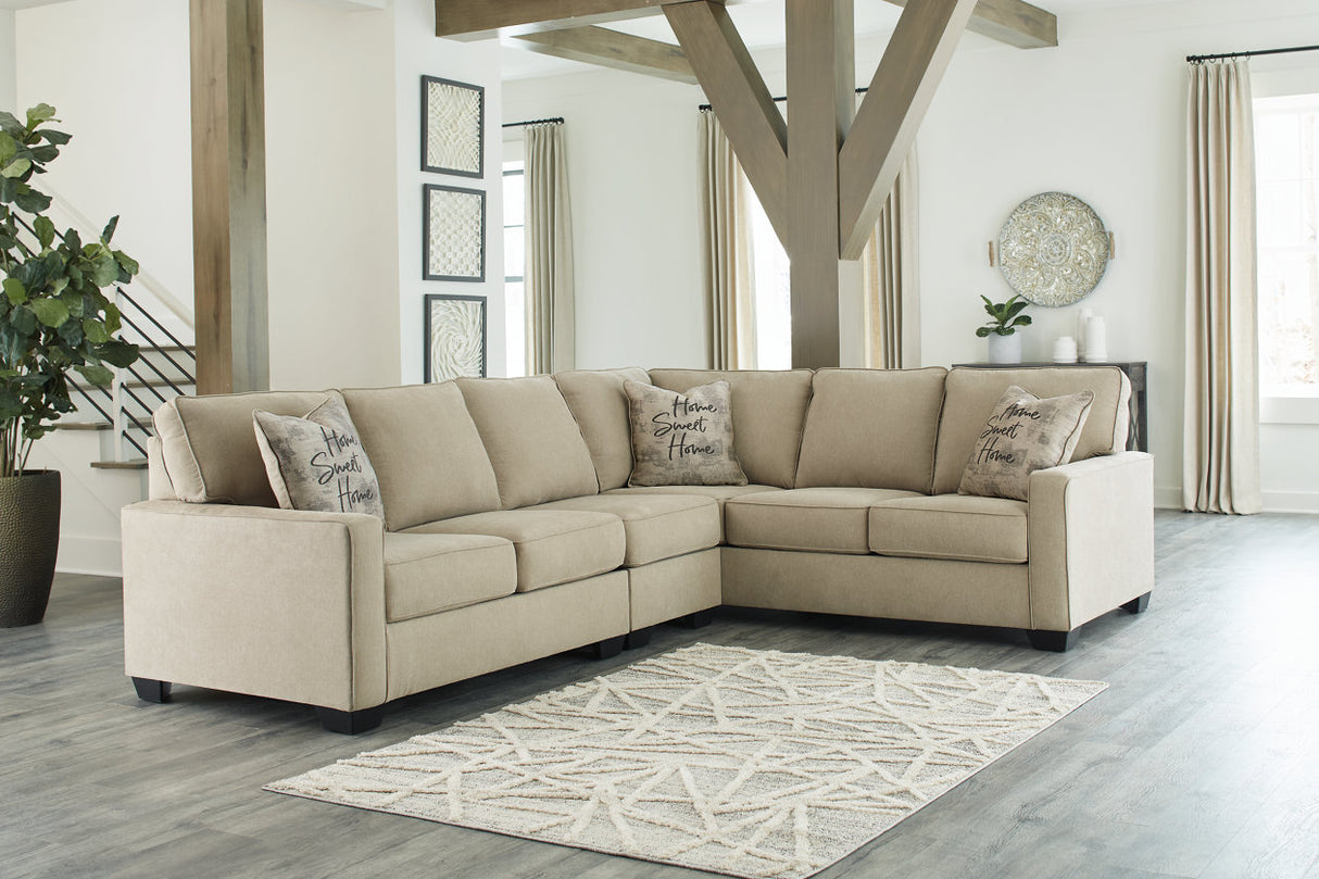 Lucina Quartz 3-Piece RAF Sectional -  Ashley - Luna Furniture