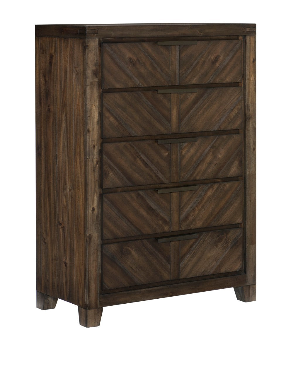 Parnell Rustic Cherry Panel Bedroom Set - Luna Furniture