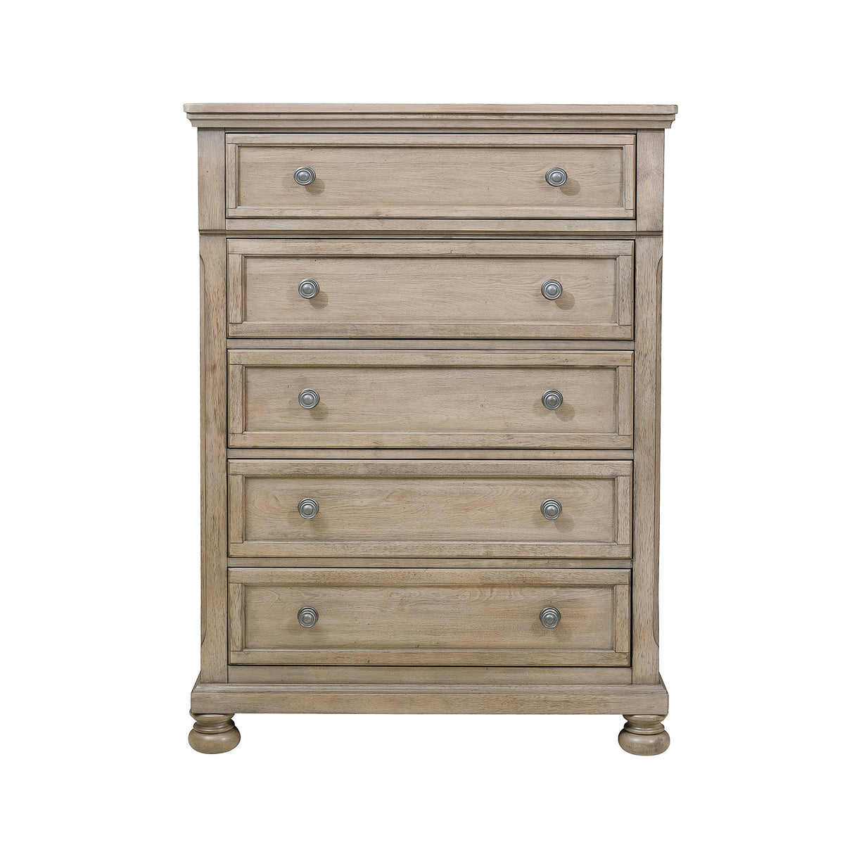 Bethel Wire Brushed Gray Chest - Luna Furniture