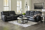 Warlin Black Power Reclining Living Room Set -  Ashley - Luna Furniture