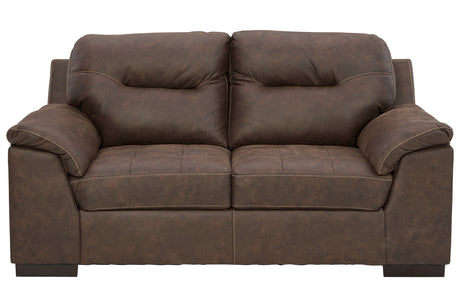 Maderla Walnut Loveseat -  - Luna Furniture