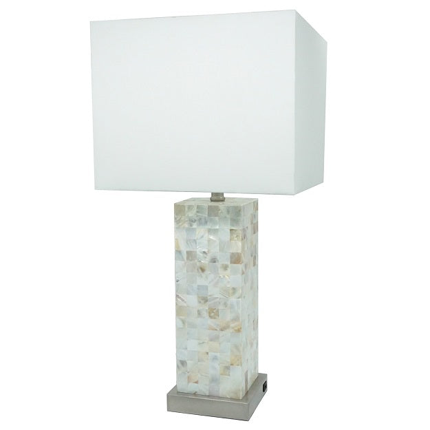 Crown White and Gray Table Lamp, Set of 2 -  Crown Mark - Luna Furniture