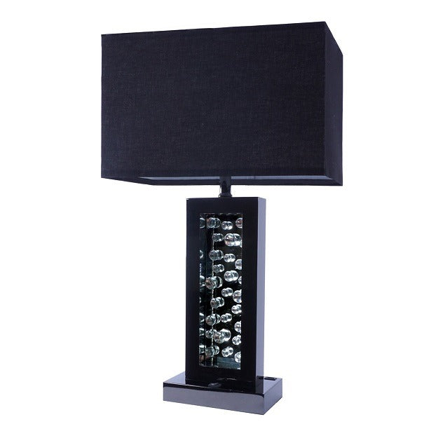 Monica Black Table Lamp -  Crown Mark - Luna Furniture