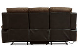 Woodsway Brown Reclining Sofa -  - Luna Furniture