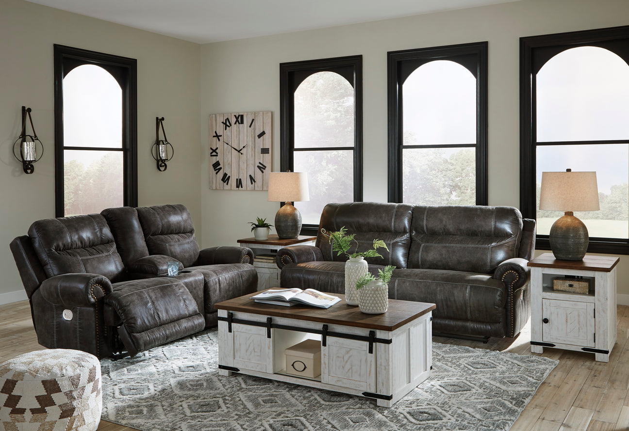 Grearview Charcoal Power Reclining Living Room Set from Ashley - Luna Furniture