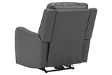 Galahad Smoke Power Recliner from Ashley - Luna Furniture