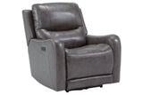 Galahad Smoke Power Recliner from Ashley - Luna Furniture