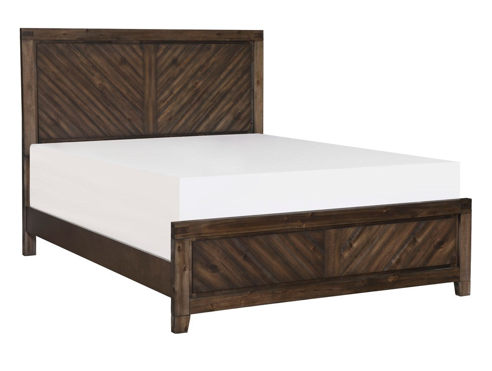 Parnell Rustic Cherry Panel Bedroom Set - Luna Furniture