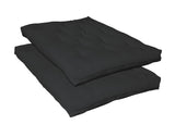 7.5" Deluxe Innerspring Futon Pad Black from Coaster - Luna Furniture