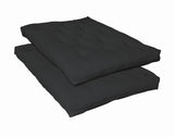 7.5" Deluxe Innerspring Futon Pad Black from Coaster - Luna Furniture