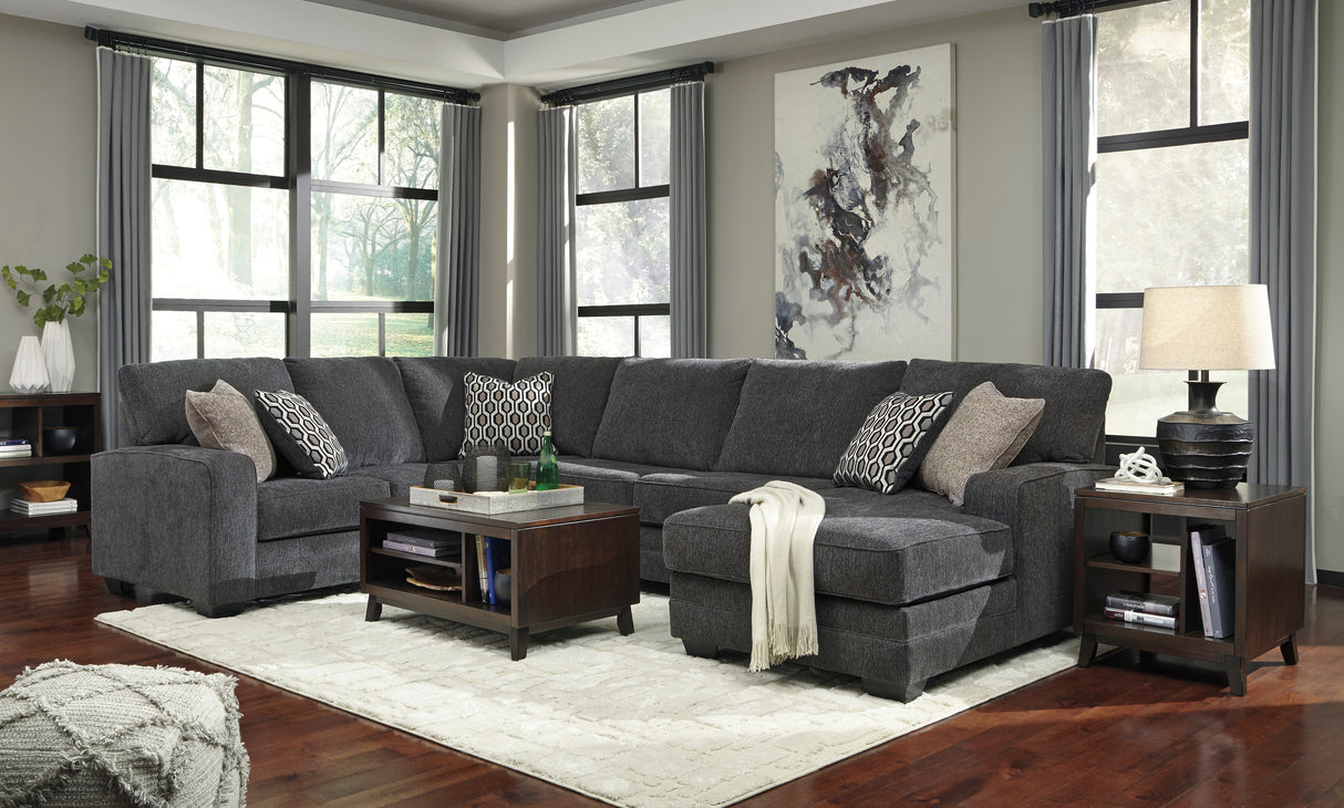 Tracling Slate RAF Sectional - Luna Furniture