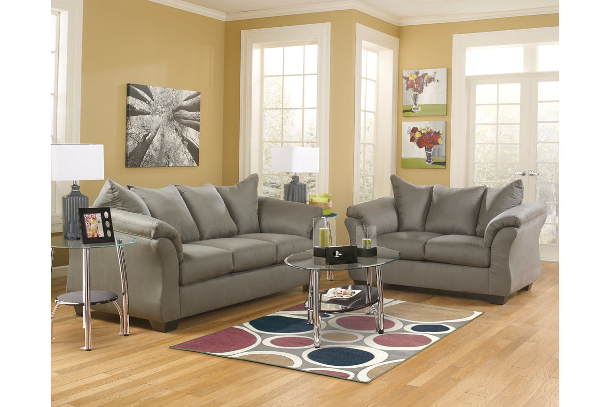 Darcy Cobblestone Loveseat -  - Luna Furniture