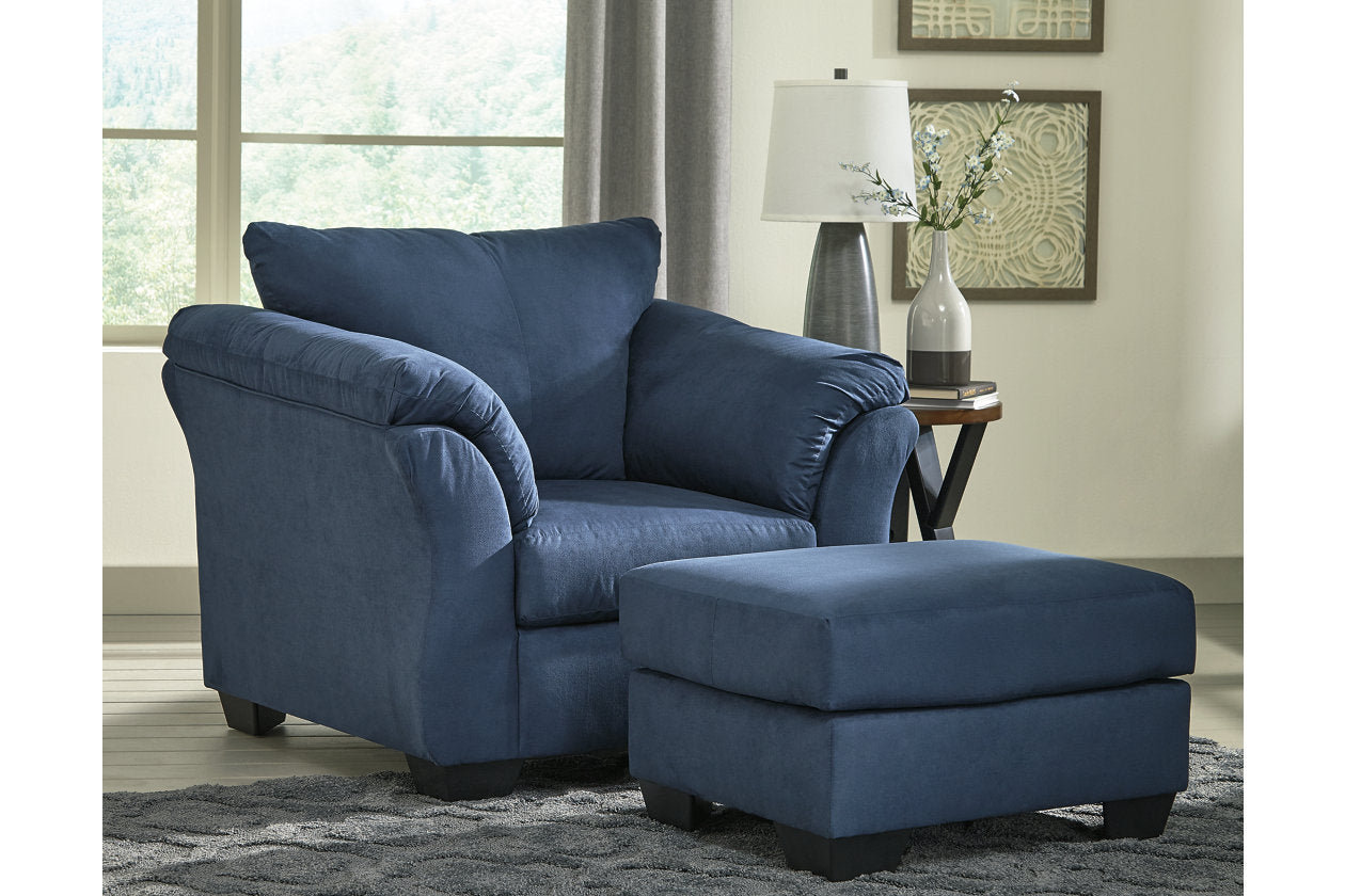 Darcy blue rocker recliner sale