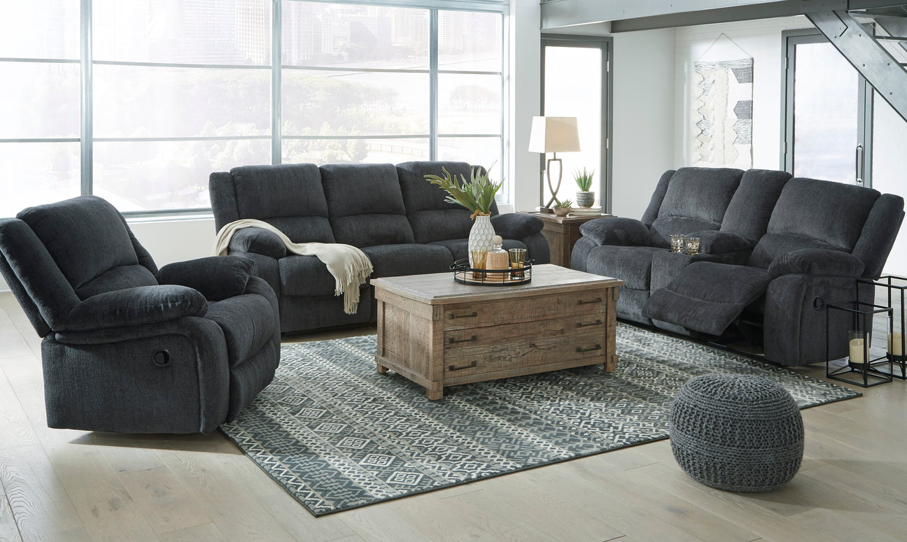 Draycoll Slate Reclining Living Room Set from Ashley - Luna Furniture