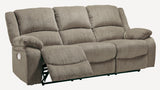 Draycoll Pewter Power Reclining Living Room Set - Luna Furniture