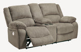 Draycoll Pewter Power Reclining Living Room Set - Luna Furniture