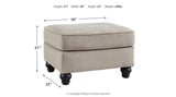 Benbrook Ash Ottoman - Luna Furniture