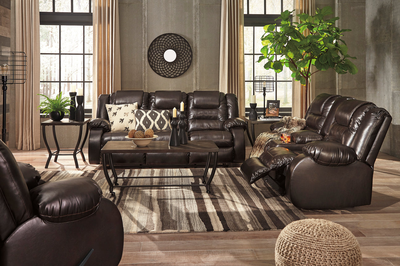 Vacherie Chocolate Reclining Living Room Set from Ashley - Luna Furniture