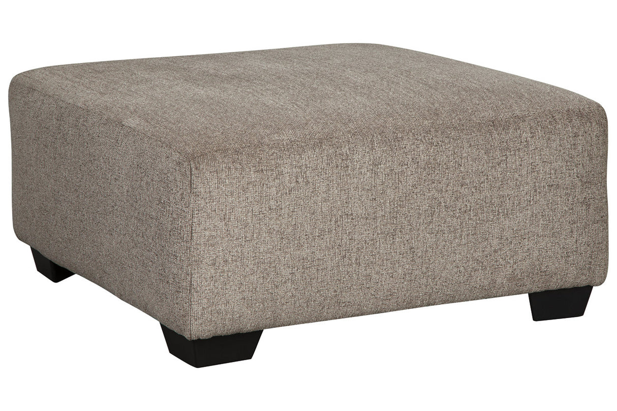 Ballinasloe Platinum Oversized Ottoman -  - Luna Furniture