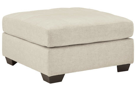 Falkirk Parchment Oversized Accent Ottoman -  - Luna Furniture