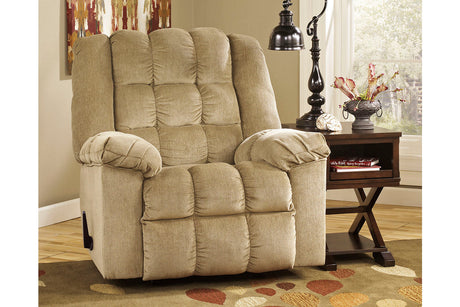 Ludden Sand Recliner - Ashley - Luna Furniture