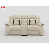 Amite Dark Gray Power Double Reclining Loveseat from Homelegance - Luna Furniture