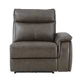 8259RFDB*6SCPWH (6)6-Piece Modular Power Reclining Sectional with Power Headrests - Luna Furniture